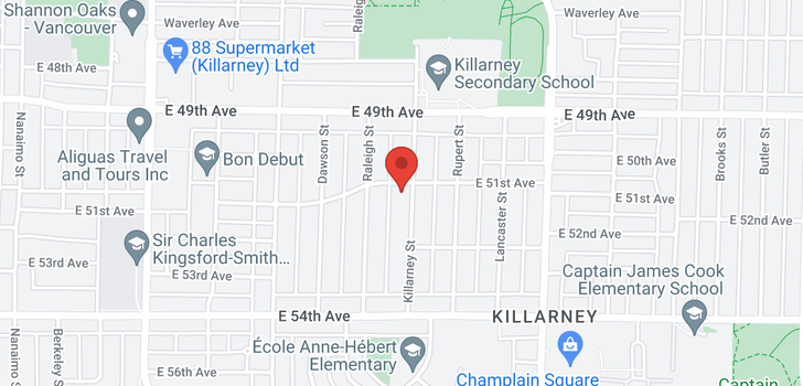 map of 6721 KILLARNEY STREET